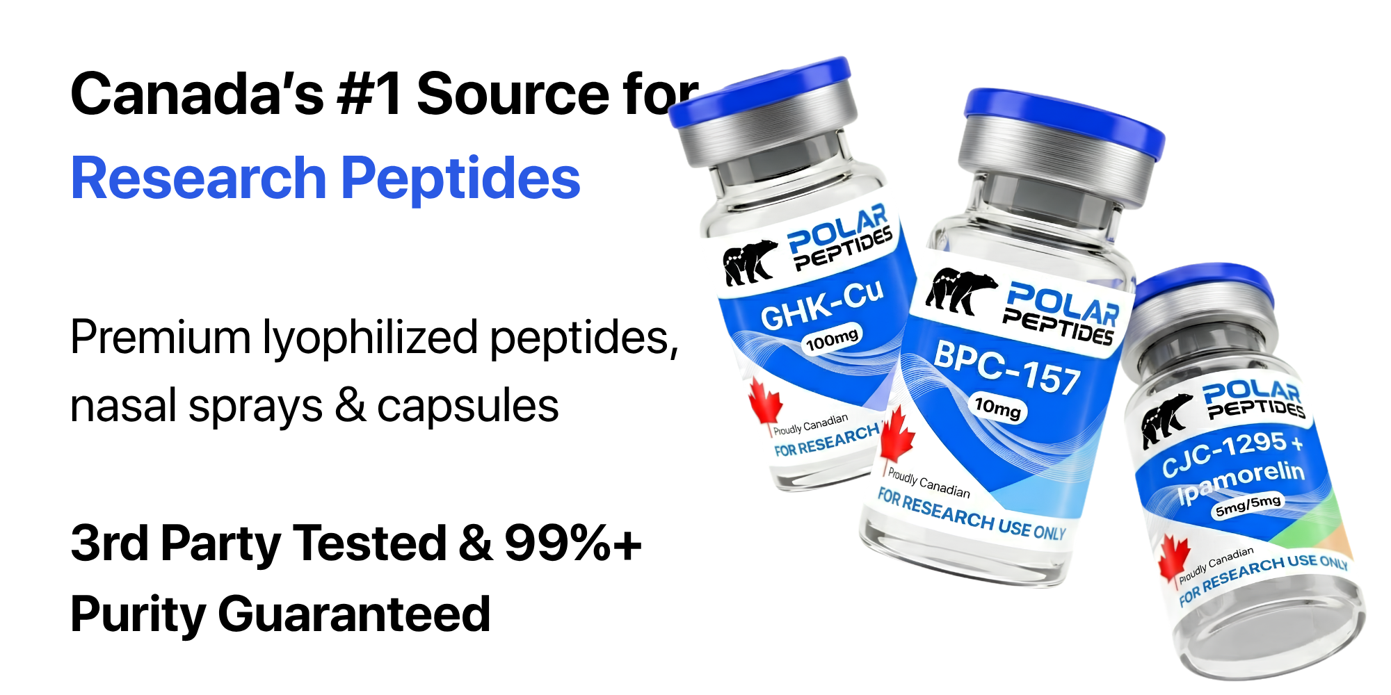 Canada's #1 Source for Research Peptides
